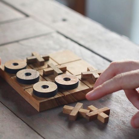 Buy Galliard Games Wooden Puzzle, Tic Tac Toe, Noughts & Crosses