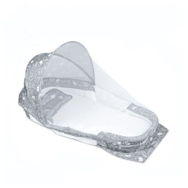Baby travel foldable bed - Grey