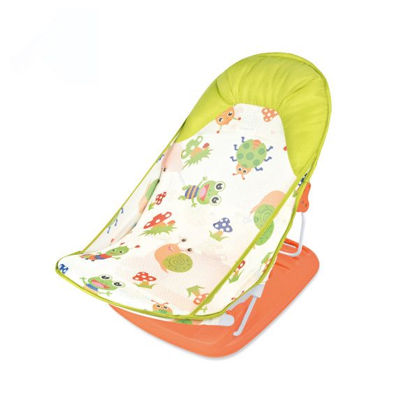 Portable comfortable foldable shower support chair - Green