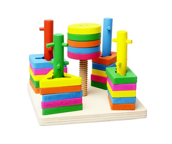 Five sets of column blocks