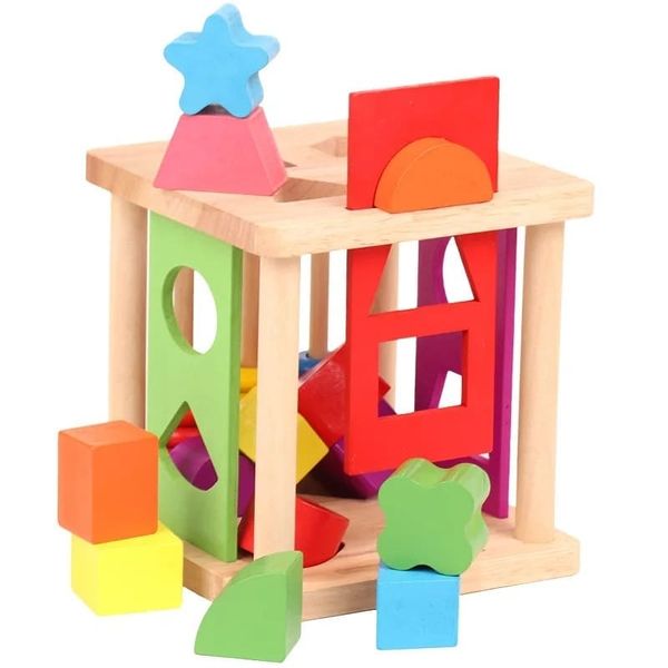 Wooden Shape Sorter Cube