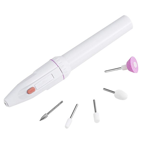 Portable 5-in-1 Electric Manicure Nail Drill File Grinder Grooming Kit