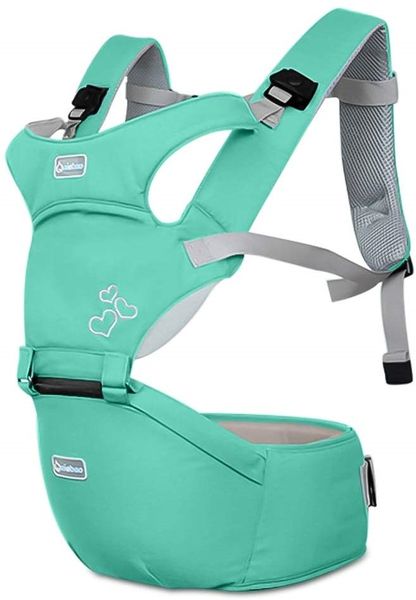 Multifunction Ergonomic Hipseat Baby Carrier - Mint Green