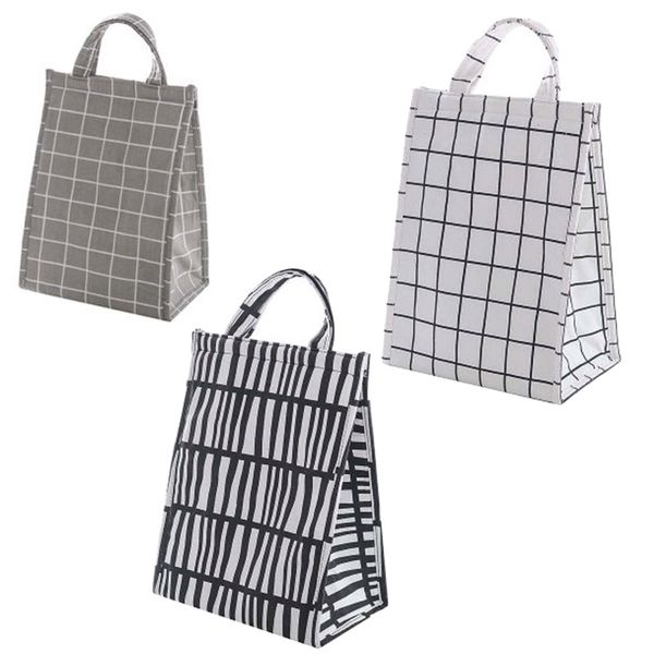 Lunchbags Cooler Set of 3 Squares and Stripes