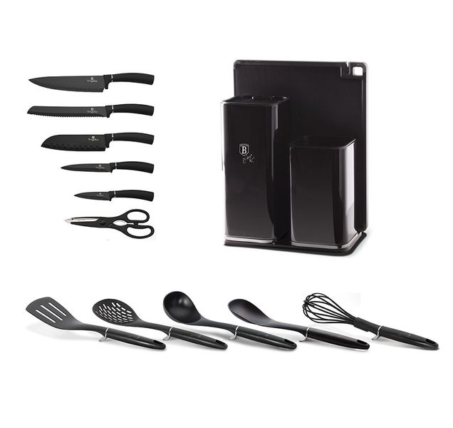 Berlinger Haus 13 Piece Knife Set with Cutting Board and Kitchen Tools