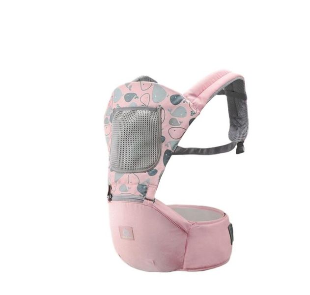 Whale Multifunction Hipseat Baby Carrier,Front and Back - Mint Green