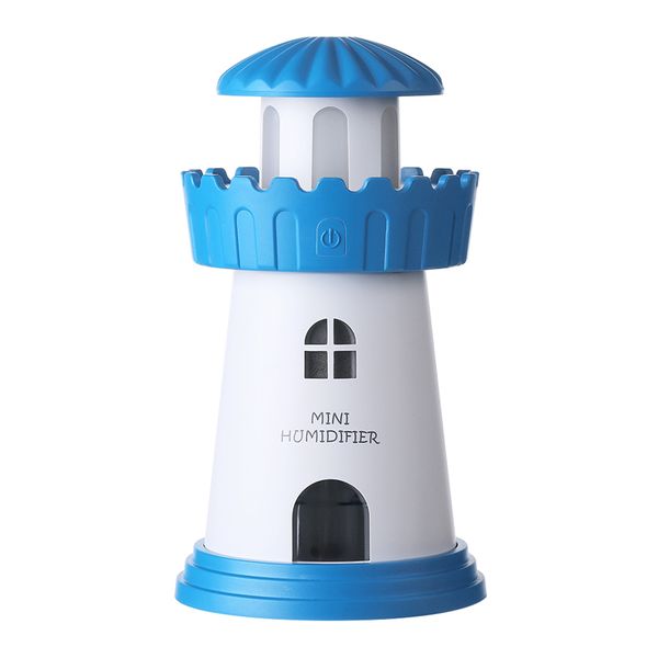Lighthouse Shape Air Humidifier - Blue