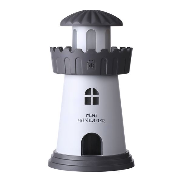 Lighthouse Shape Air Humidifier - Grey
