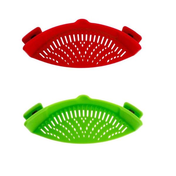 Pot Stainer Colander Set of Two Red/Green