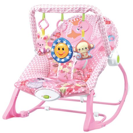 Pink baby rocker hotsell