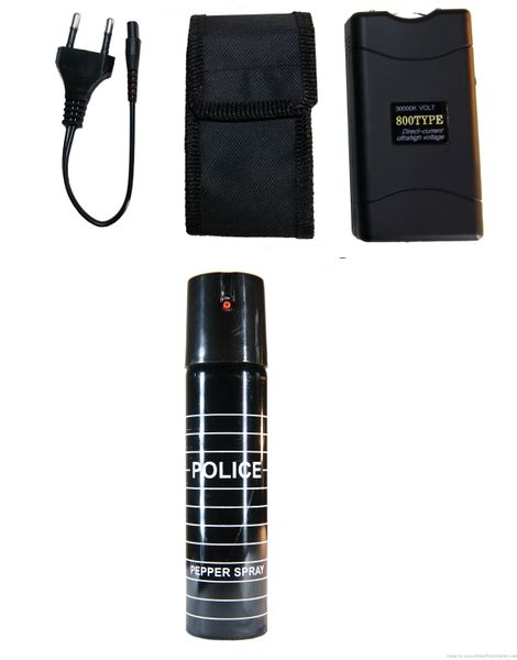 Taser Stun Gun - 800 Type Taser with Pepper Spray Combination