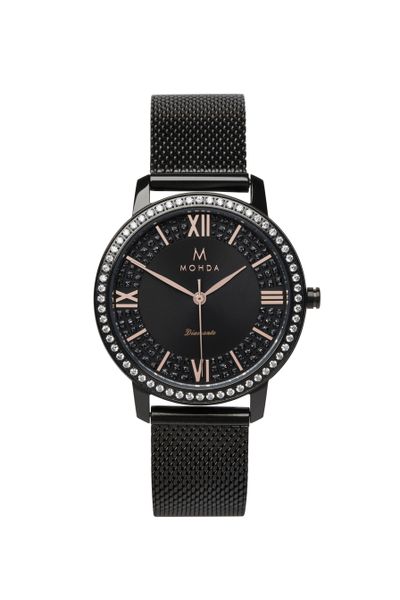 Mohda Ladies Diamante Watch- Dark Angel