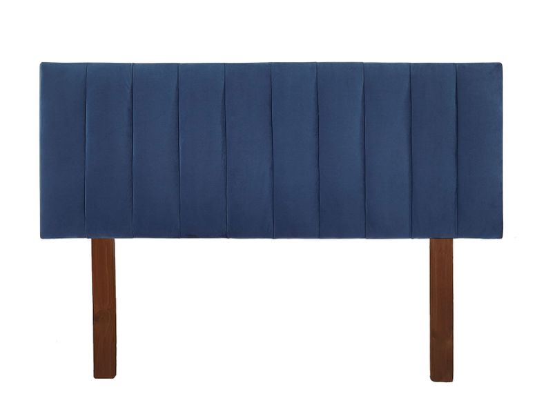 StrohBerry - Lincoln Panel Headboard - Velvet - Royal Blue