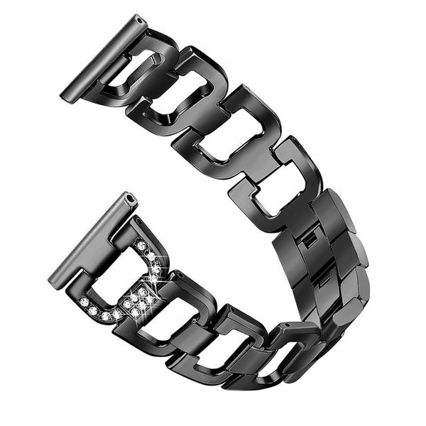 Stainless Steel band with Rhinestones for Fitbit Versa Lite &amp; SE