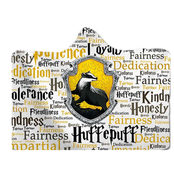 Harry Potter Hooded Blanket Hufflepuff