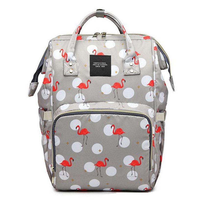 Mummy Maternity Nappy Bag Large Capacity Baby Travel Backpack - Grey ...