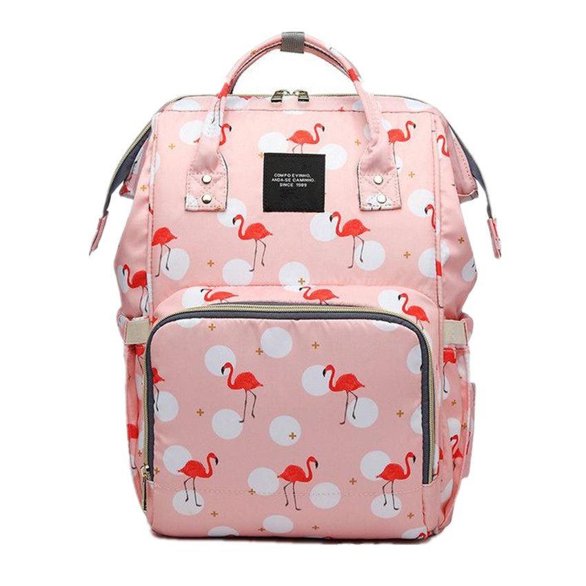 Mummy Maternity Nappy Bag Large Capacity Baby Travel Backpack - Pink ...