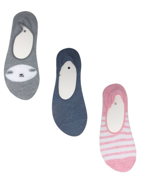 Undeez Ladies Secret Sock 3 Pack Pink