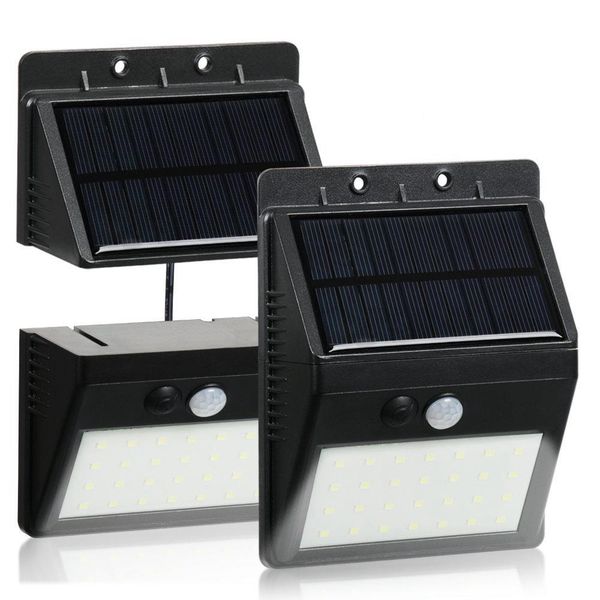Mihuis 28 LED Detachable Solar Motion Sensor Security Wall Floodlight