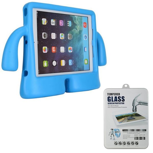 GoVogue Kids Shockproof 9.7" iPad Protective Case &amp; Screen Protector Blue