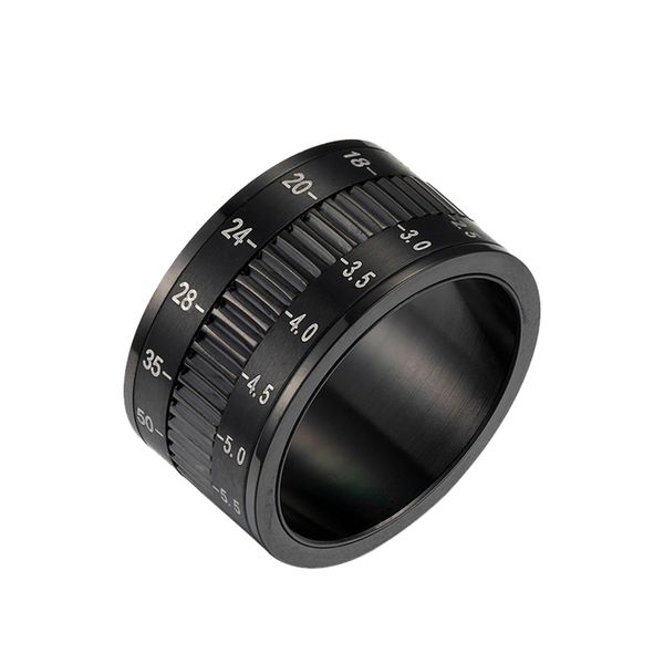 8mm Stainless Steel Camera Telephoto Lens Design Spin Ring