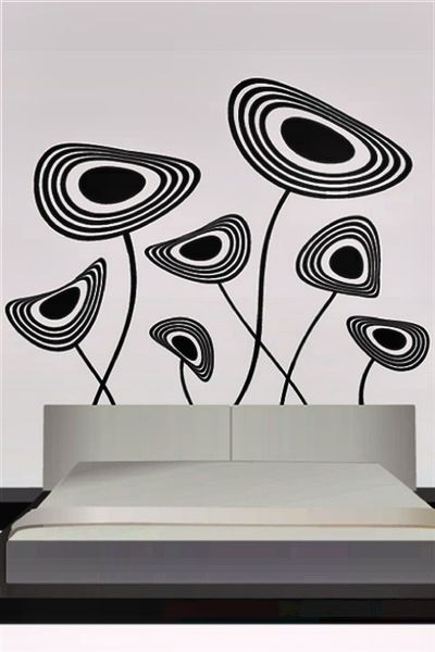 Imaging Architects Groovy Flowers Wall Tattoo / Decal