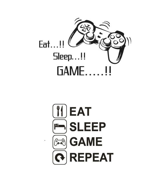 Sticker Art: Gaming Wall Sticker Series 01 Set of Two