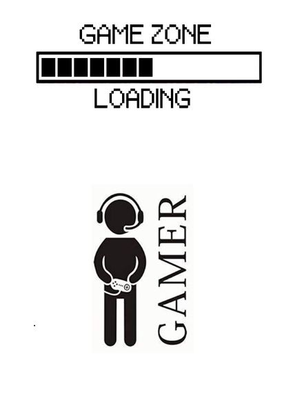 Sticker Art: Gaming Wall Sticker Series 02 Set of Two