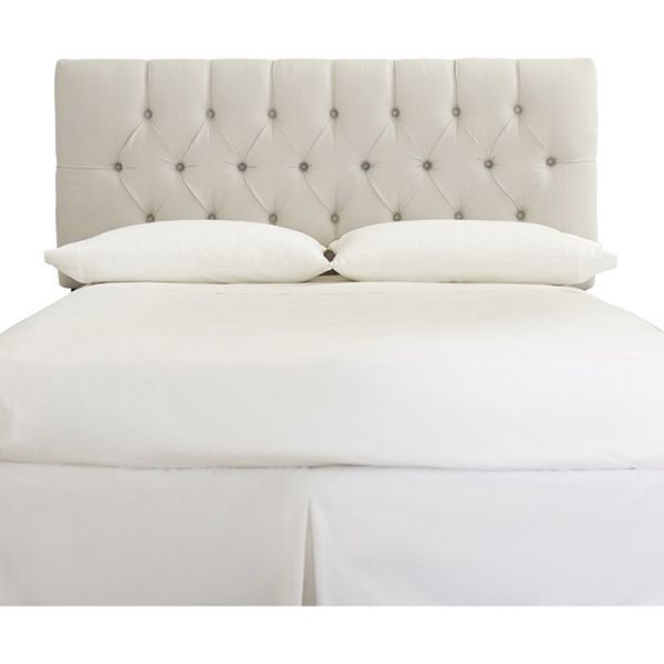 7th &amp; Vogue By Raymonde Audigier - Charlotte Tufted Velvet Headboard -Latte