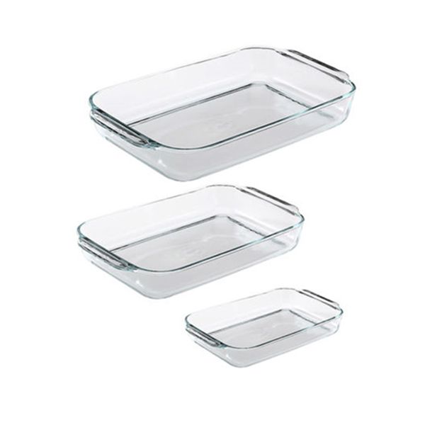 Rectangular Tempered Glass Dessert Dish