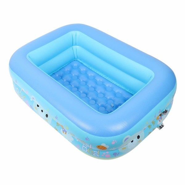 Optic Inflatable Happy Swimming Pool for Kids - Blue