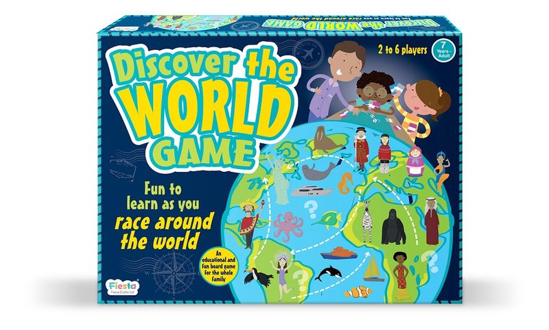 Fiesta Crafts Discover The World Map Game