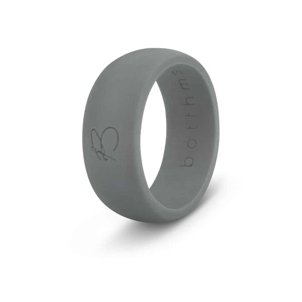Botthms Charcoal Silicone Wedding Ring
