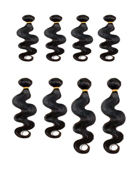 BLKT Body Wave 8PCS Human Blend Hair weaves package 14'16'18 #4