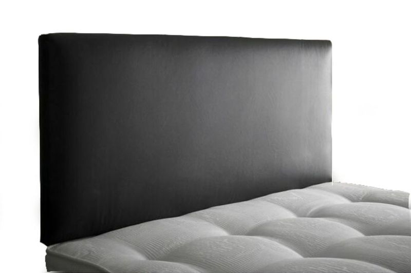 Agarsi Giovanni - Sicily Genuine Bonded Leather Headboard - Black