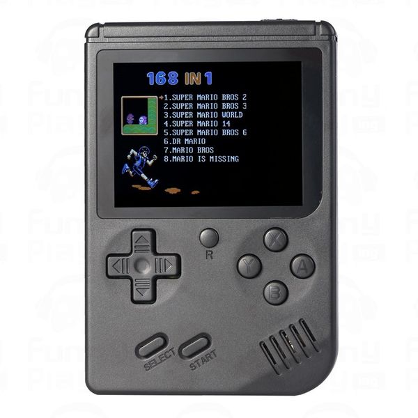 T4U Handheld rechargeable Retro Mini Console - Colour Display - 168 Games