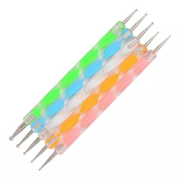 5 Piece 2-Way Nail Dotting Art Tool