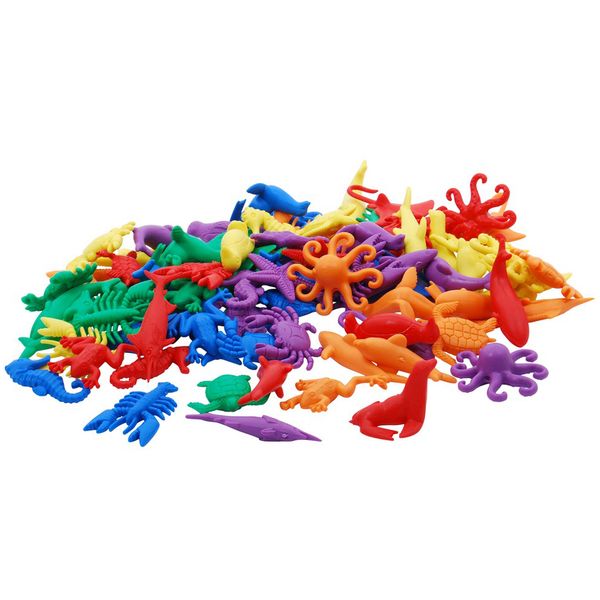 EDX Education Multi-Coloured Aquatic Counters: 84 Pieces