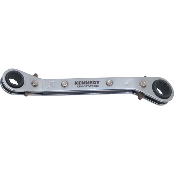 Kennedy 38Inchx716Inch Offset Ratchet Ring Spanner