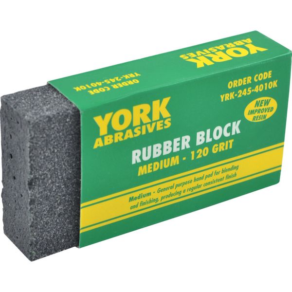 York Abrasive Block 120 Grit Medium