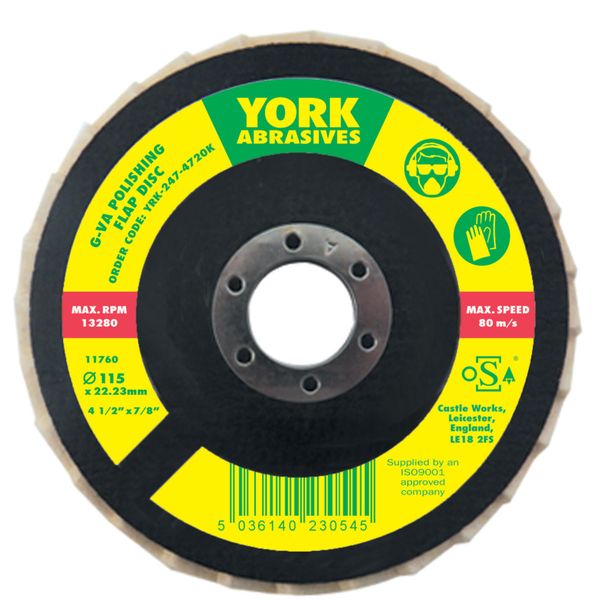 York 125X22.23Mm G Va Polishing Flap Disc