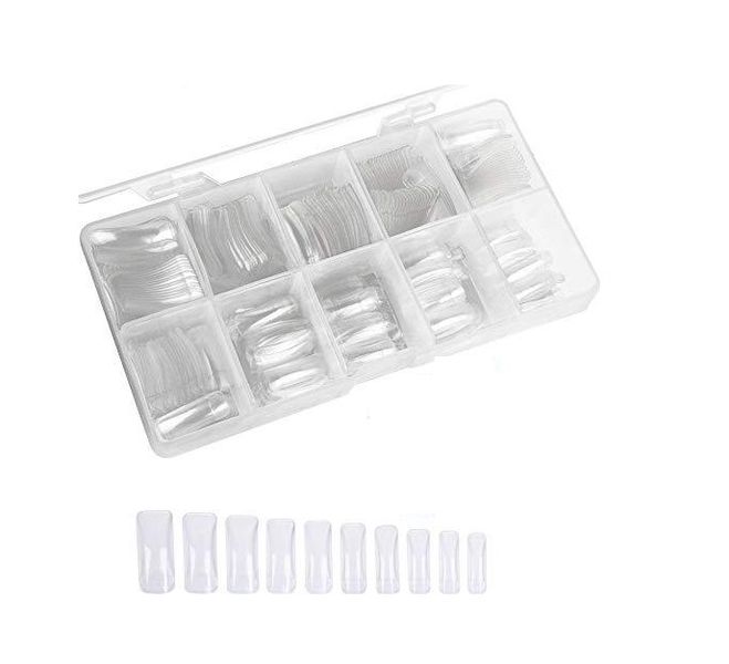 iMbali 500 Piece Nail Extention Tips (Clear)