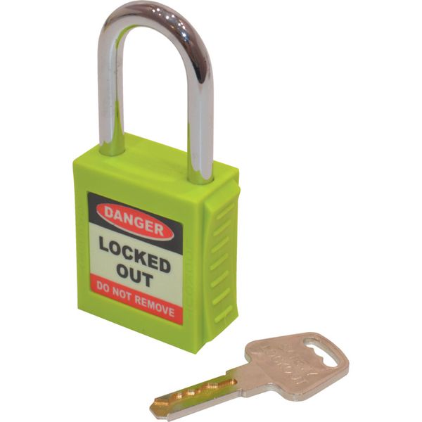 Matlock Safety Padlock Keyed Differently Green image