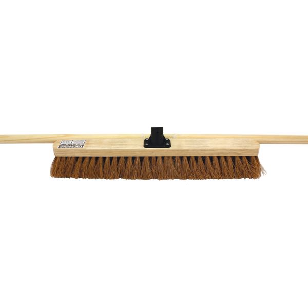Cotswold 24Inch Soft Coco Broom With48Inch Wooden Handle