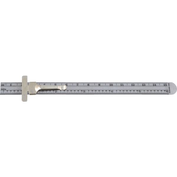 Senator 150Mm6Inch Ststeel Rule Cw Pocket Clip