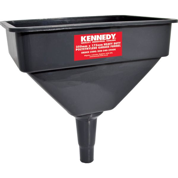 Kennedy 10Inchx7Inch Hd Polyethylene Garage Funnel