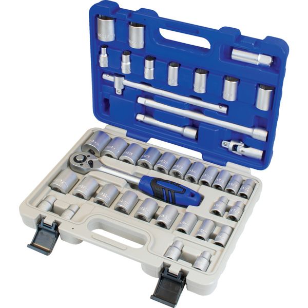 Senator 12Inch Sq.Dr. 41 Pc Metric Whitworth Af Socket Set
