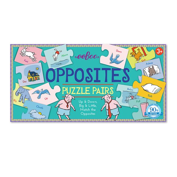 eeBoo Puzzle Pairs - Opposites