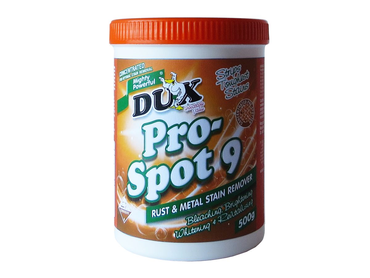 Dux Pro Spot 9 Rust and Metal Stain Remover 12 x 500g Shop Today