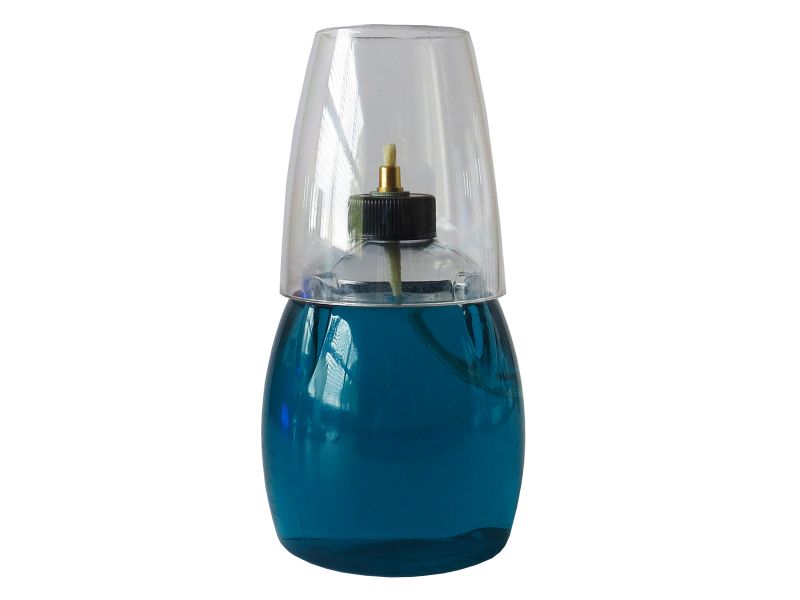 @Delights Tall Lamp Turquoise - Clear Shade - Set of 6